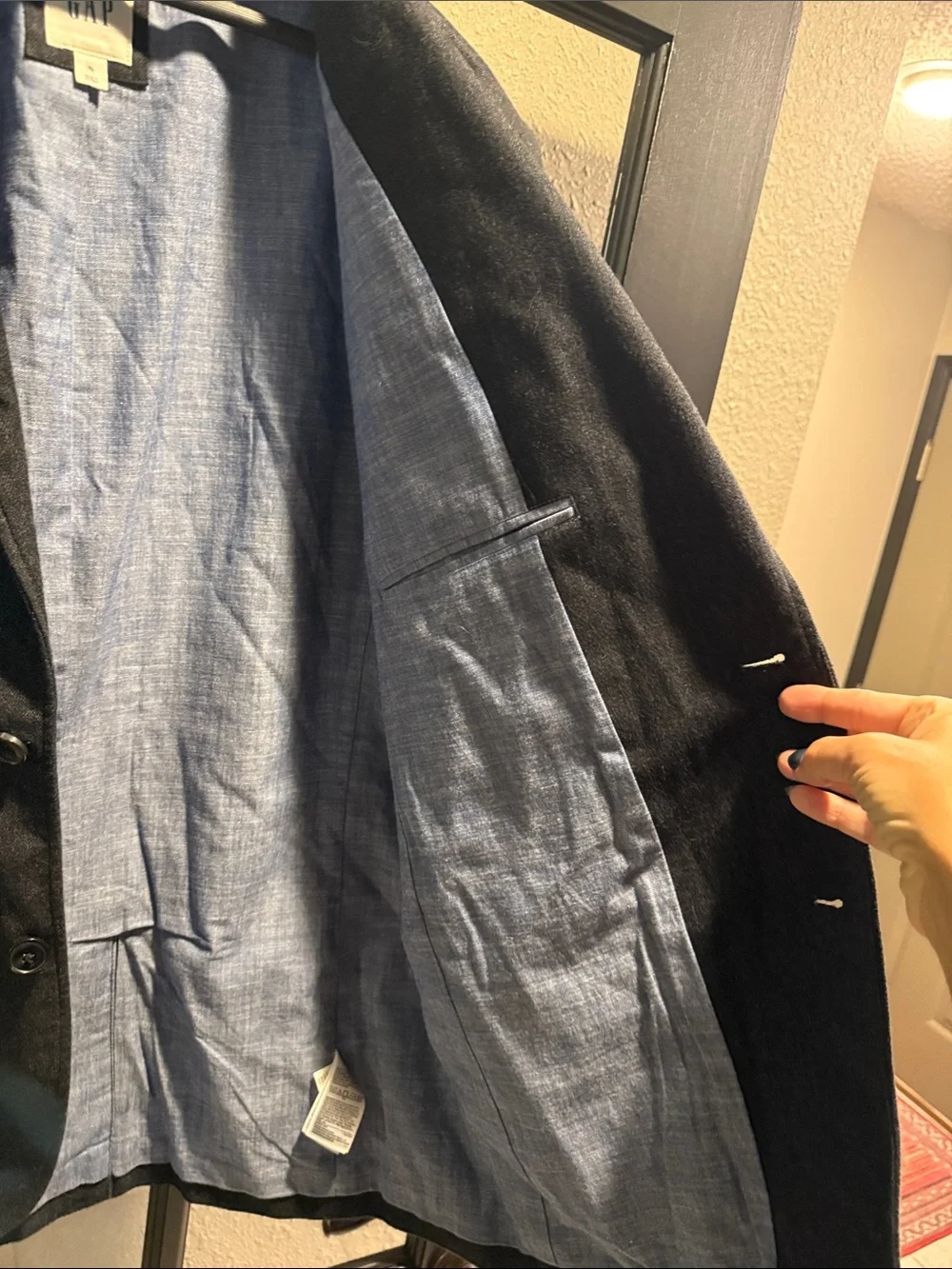 GAP Men's Charcoal Gray Blazer